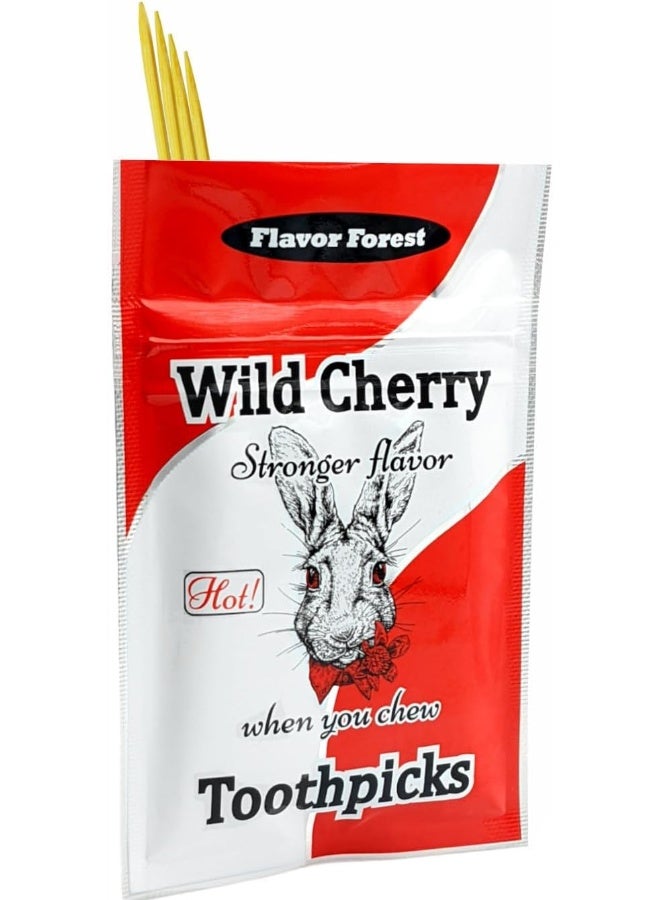 Flavor Forest Wild Cherry Cinnamon Toothpicks - 100ct - Image 1